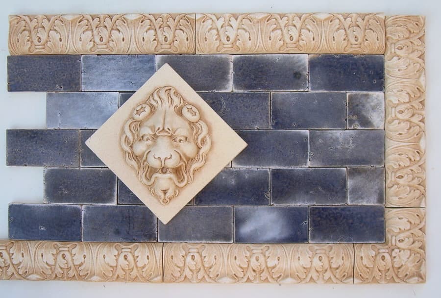 Lion Panel and Lion Face